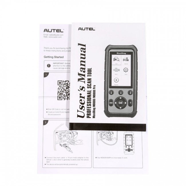 100% Original Autel MaxiDiag MD808 Diagnostic Tool for Engine/ Transmission/ SRS and ABS Systems