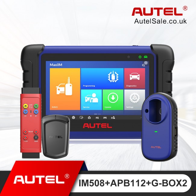 Autel MaxiIM IM508 Advanced IMMO & Key Programming Plus APB112 G-Box3