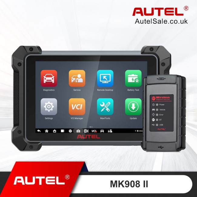 [Multi-Language] 2024 Autel MaxiCOM MK908 II Diagnostic Tablet WiFi Printing ECU Coding Refresh Hidden Function (Updated Version of MK908)