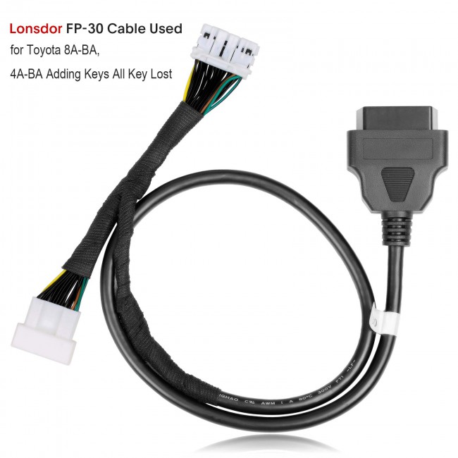FP-30 Cable Used for Toyota 8A-BA, 4A-BA Adding Keys All Key Lost