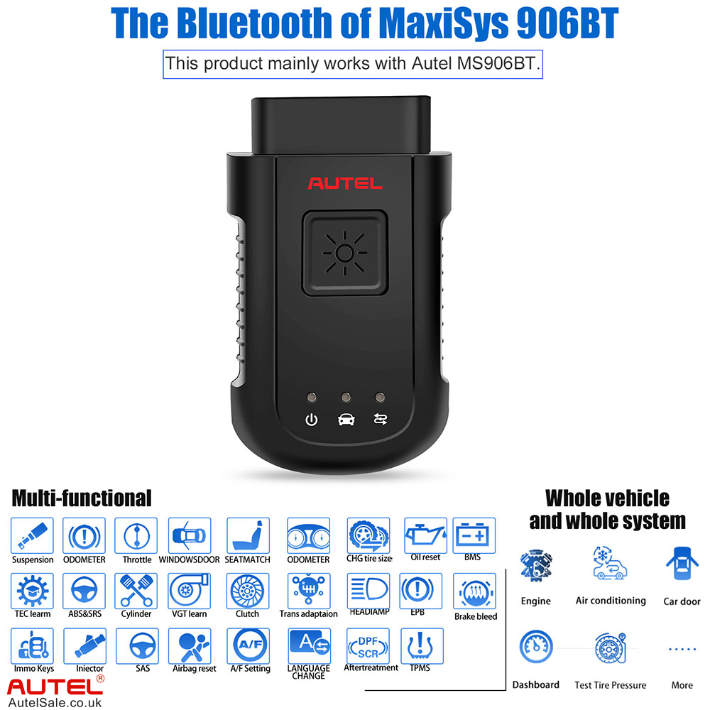 Bluetooth of MaxiSys MS906BT