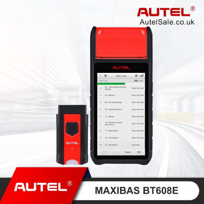 [Flash Sale] Autel MaxiBAS BT608E OBD2 Scanner built-in Thermal Printer Touchscreen Battery Tester Electrical System Analyzer All System