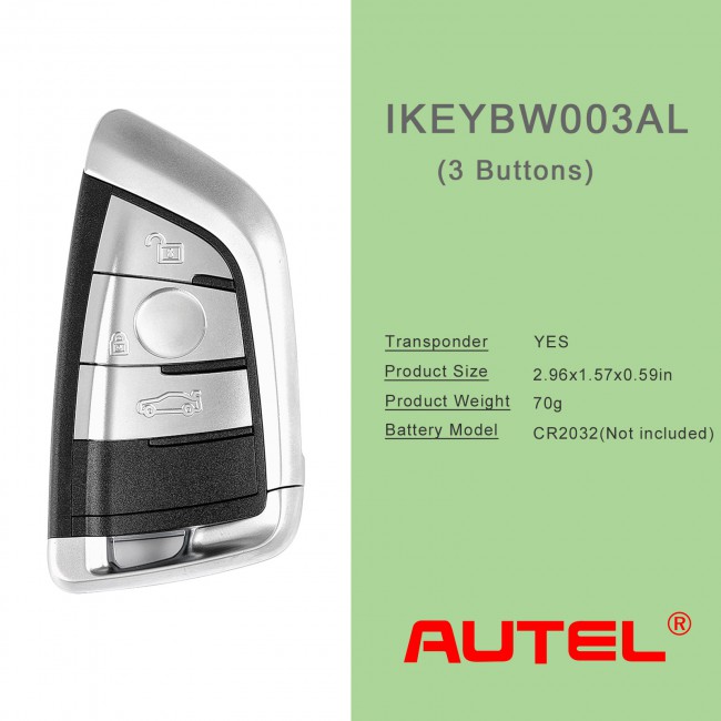 AUTEL IKEYBW003AL 3 Button Key for BMW 10pcs/lot