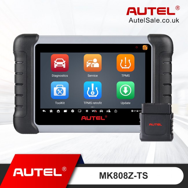 2024 Autel MaxiCOM MK808TS MK808Z-TS MK808S-TS Full Auto Diagnose and TPMS Tool Bluetooth All Systems Diagnoses