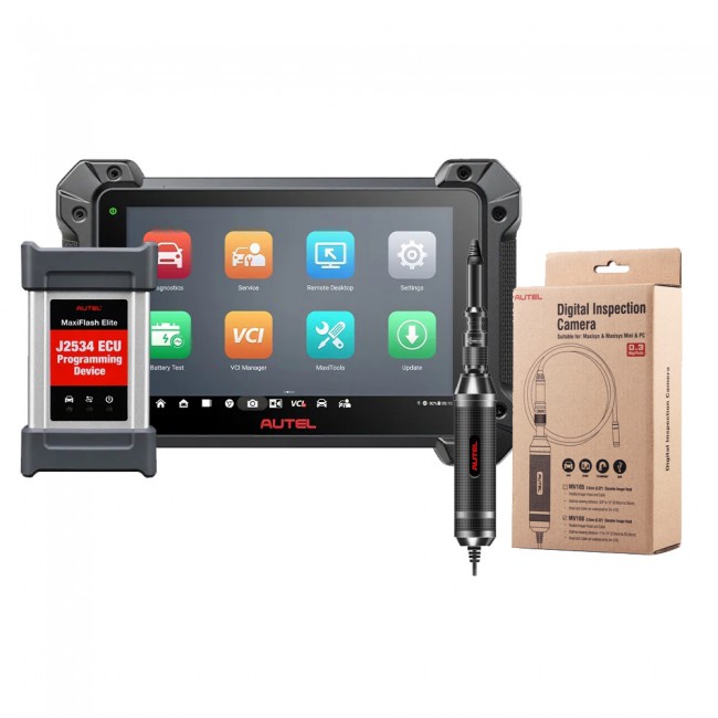 Autel MaxiCOM MK908 PRO II Automotive Diagnostic Tablet Support Scan VIN and Pre & Post Scan Upgraded Version of Autel MK908PRO Get Free MV108S