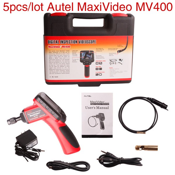 5pcs/lot Wholesale Price Autel MaxiVideo MV400 5.5mm Digital Inspection Videoscope