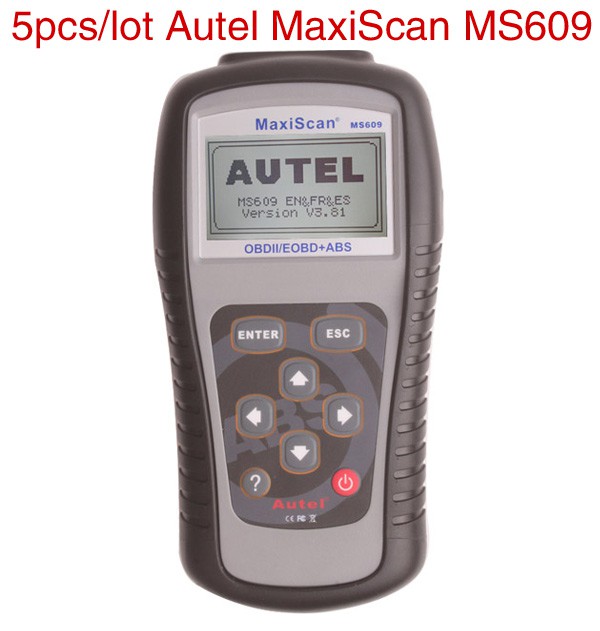 5pcs/lot Wholesale Price Original Autel MaxiScan MS609 OBDII Scan Tool with ABS Capability