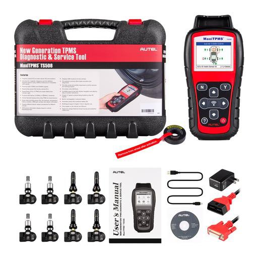 100% Original Autel MaxiTPMS TS508K TS508 Pre Tire Pressure Monitoring System Reset TPMS Replacement Tool with 8pc Sensors