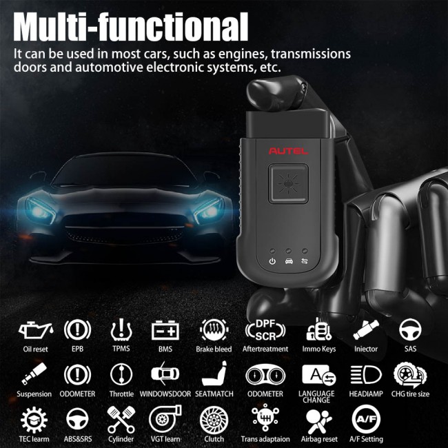 100% Original Autel MaxiSYS-VCI100 Compact Bluetooth Vehicle Communication Interface Only for Autel MS906BT / MK906BT