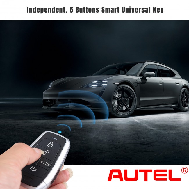 AUTEL IKEYAT005BL Independent 5 Buttons Universal Smart Key Remote Start / Trunk 10pcs/lot