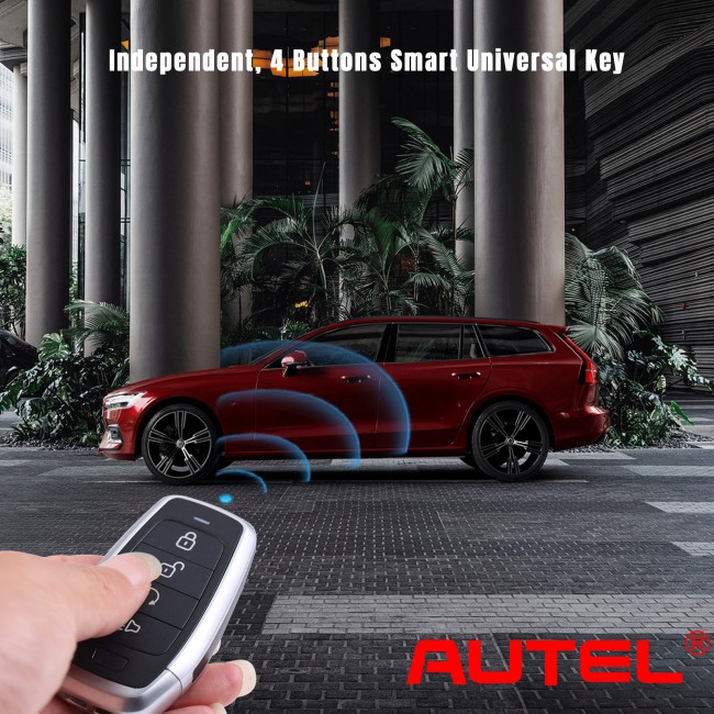 AUTEL IKEYAT004BL Independent 4 Buttons Universal Smart Key - Remote Start 10pcs/lot