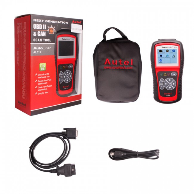 Original Autel AutoLink AL519 V8.02 OBDII EOBD & CAN Scan Tool Free Update Online