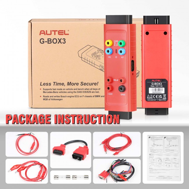 Autel APB112 Smart Key Simulator + G-BOX3 Accessary Tool for Mercedes + AUTEL Toyota 8A Wiring Harness All Key Lost Work with IM608 II / IM508S