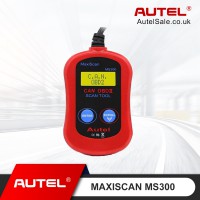Autel MaxiScan MS300 Universal CAN EOBD OBD2 Scanner Car Code Reader, Turn Off Check Engine Light, Read & Erase Fault Codes, Smog Check, Retrieve VIN