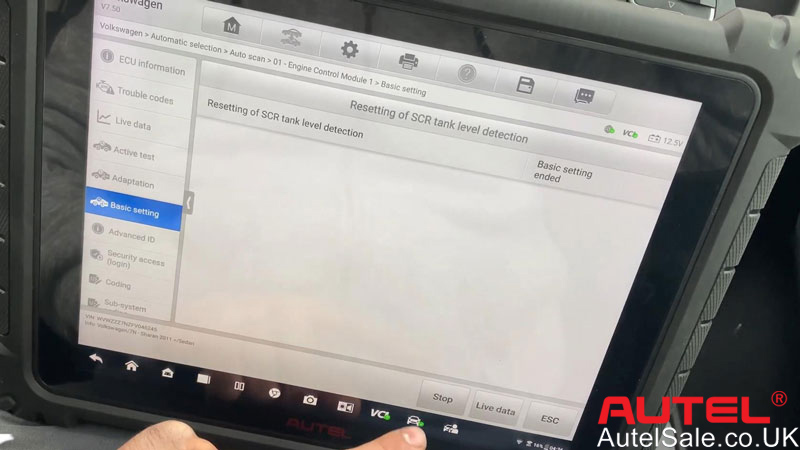 reset vw adblue with ultra lite